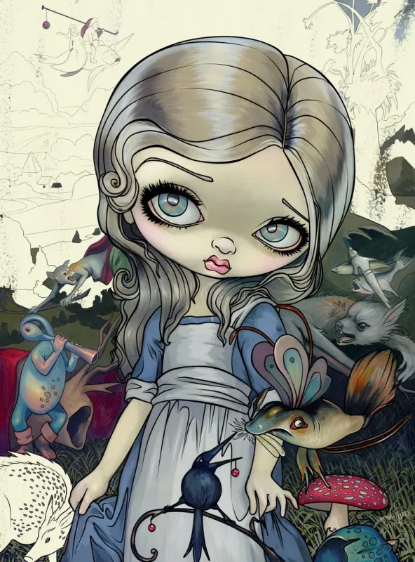 Coloring Book Alice in Wonderland, Jasmine Becket-Griffith 2