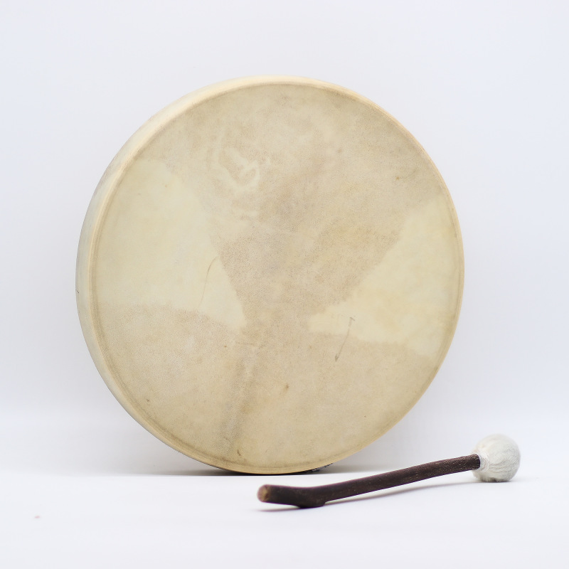 Šamanský bubon s paličkou - Drak 40cm 2