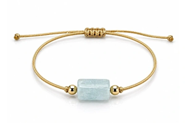 Náramok Shambala Akvamarín