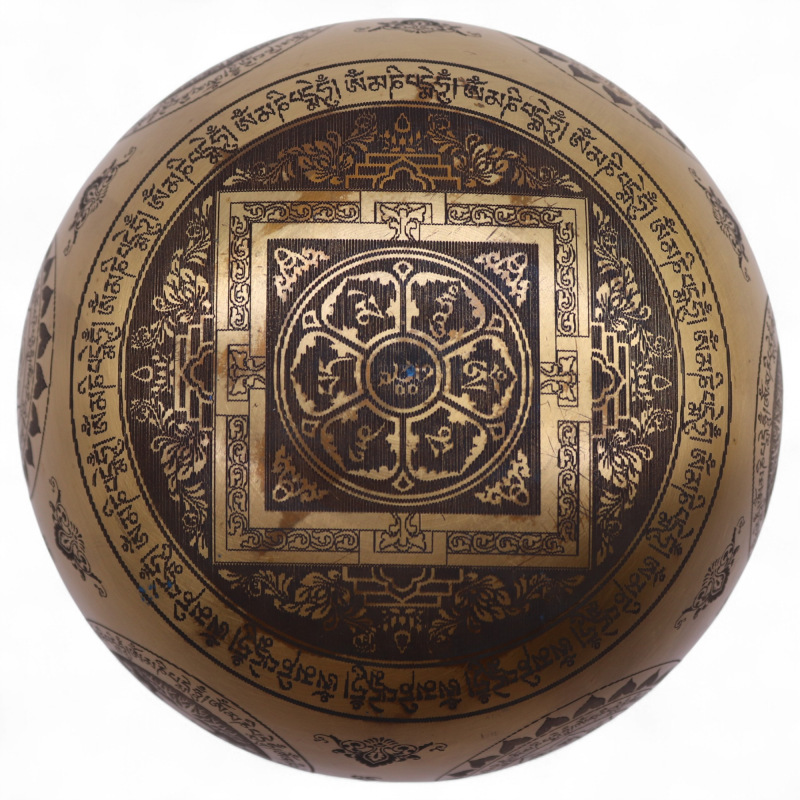 Tibetské Liečivé Misy Jogín, Óm, Čakry, Mandala Súprava 4 ks 5