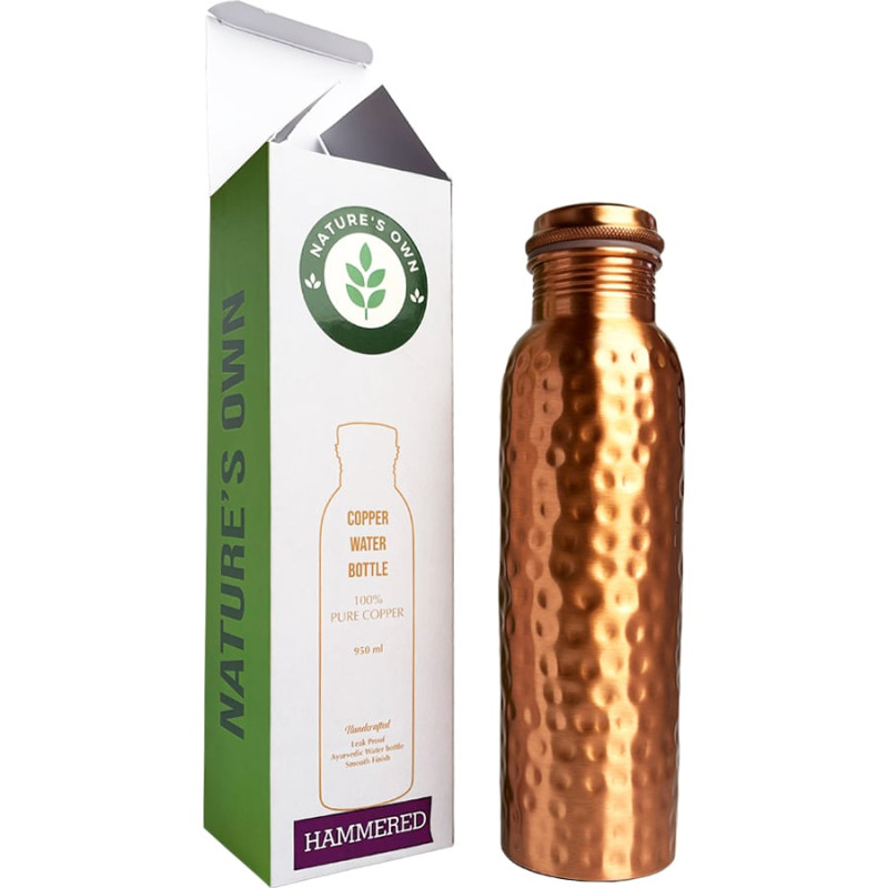 Medená fľaša na vodu Ajurvéda Tepaná 950 ml