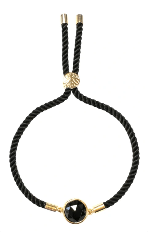 Náramok Čierny Obsidián so Stromom Života - ochranný amulet