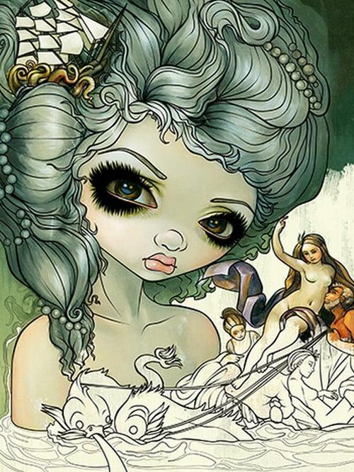 Coloring Book Mermaids, Jasmine Becket-Griffith 4