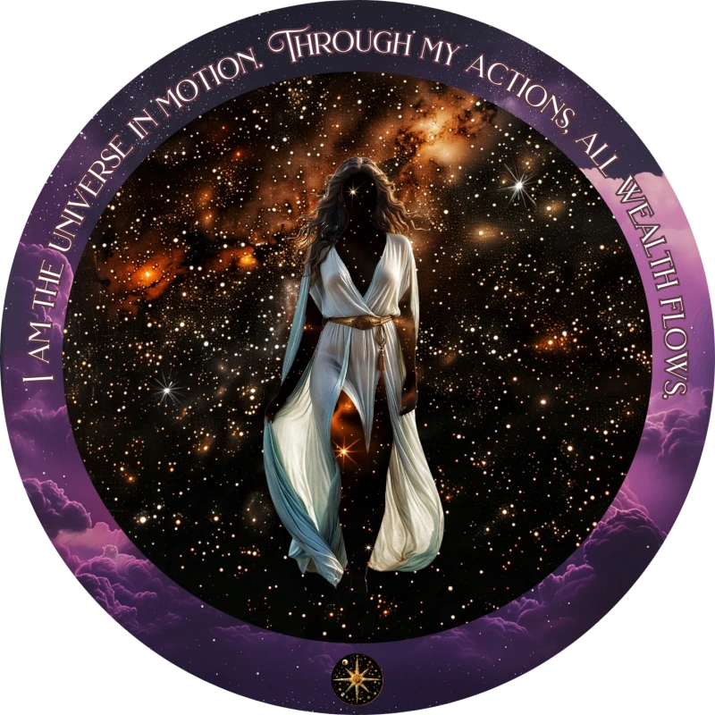 Cosmic Wealth Codes Affirmation Deck, Taylor Eaton 7