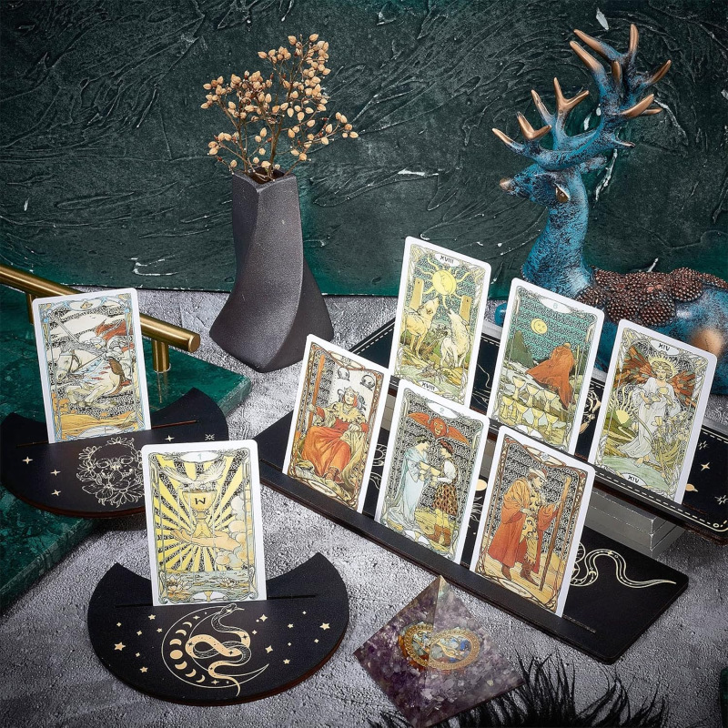 Sada Drevených Stojanov na Tarot/Orákulum Karty - Hviezdy 2