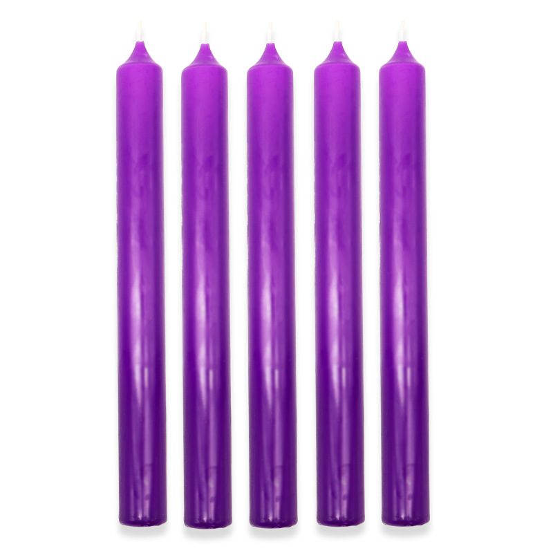 Sviečky Fialové Dlhé 100 ks 1