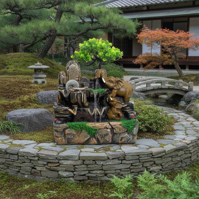 Feng-Shui Fontána Slon, Mlyn a Krištáľová Guľa 3