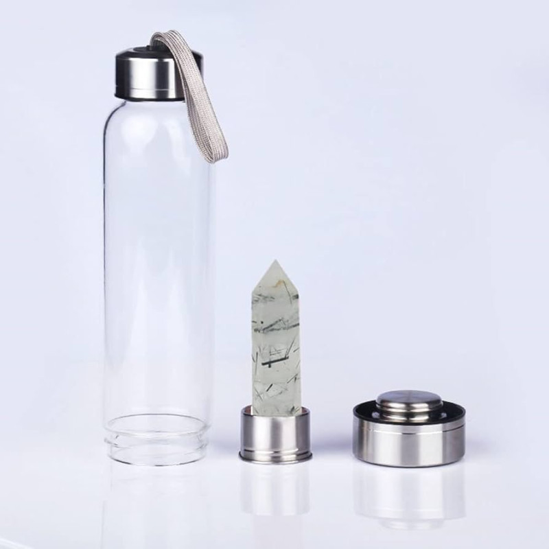 Fľaša sklenená s Turmalínom, 550 ml 1
