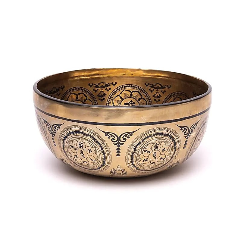 Tibetská Misa Liečivá Gravírovaná Shiva 24 cm