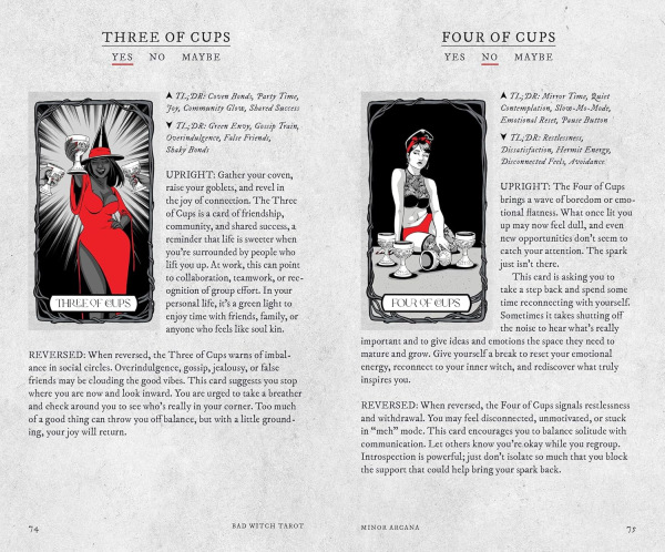 Bad Witch Tarot Deck and Guidebook,Michelle Lodge 3