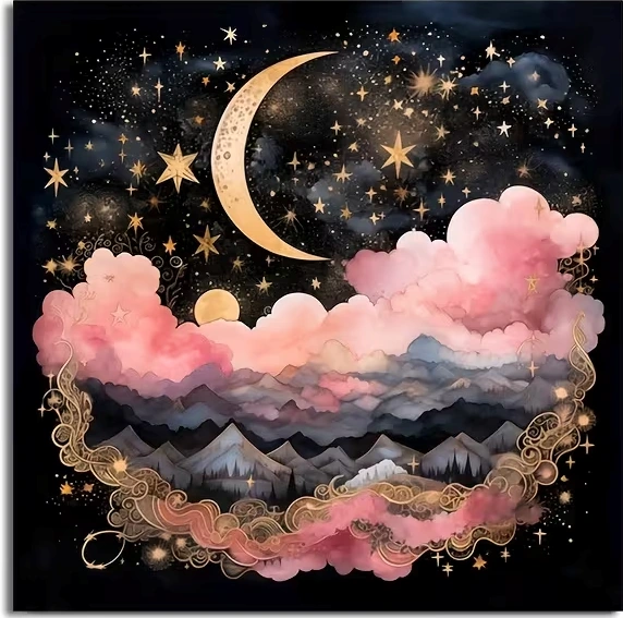 Obrus na Veštenie a Taška Mesiac - Darčeková sada 1