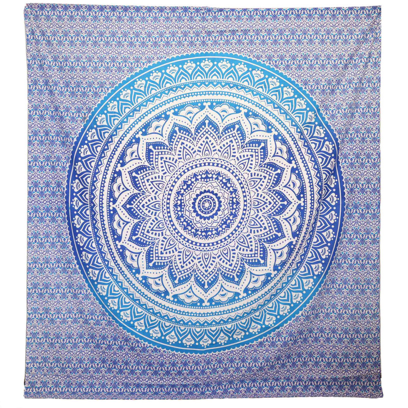 Tapiséria/Plážová Plachta Mandala modrá