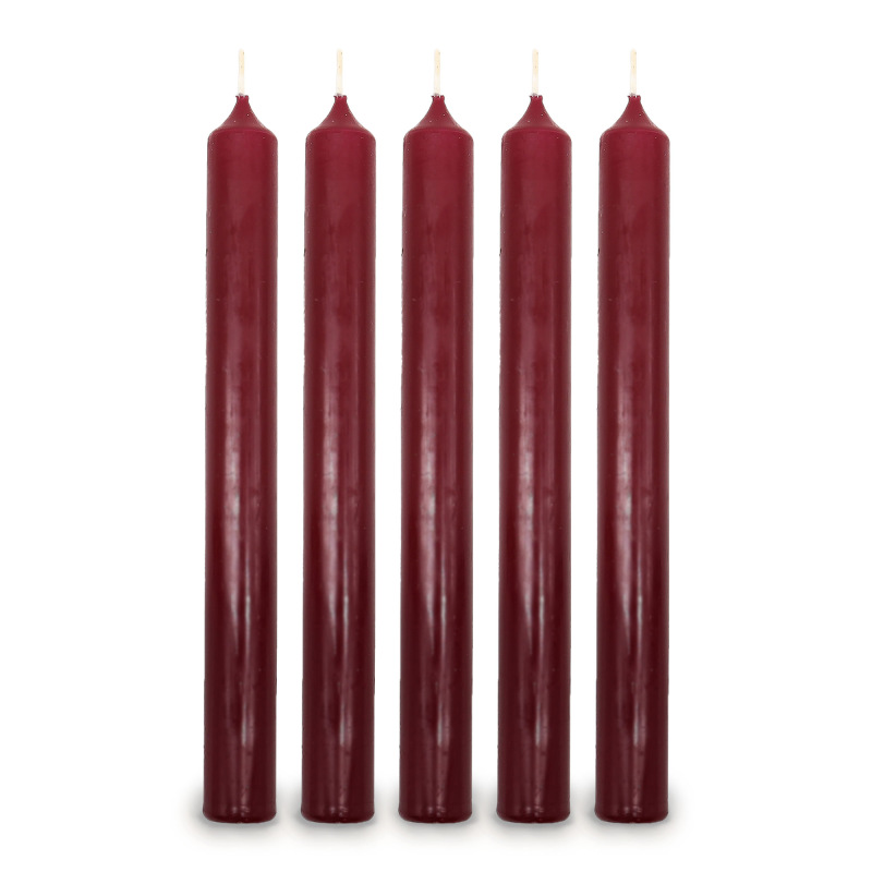 Sviečky Bordové Dlhé 100 ks 1